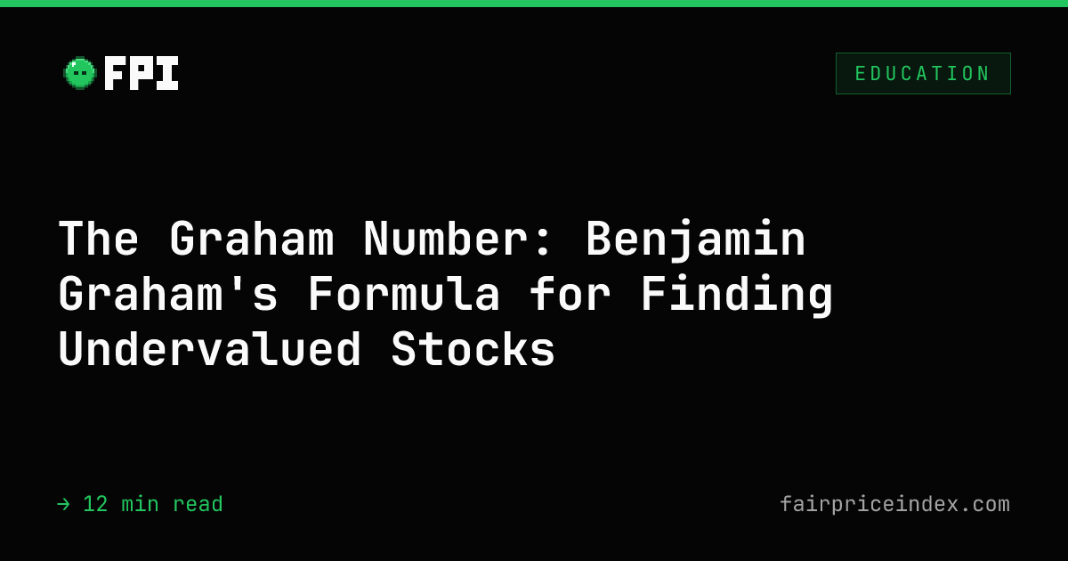Graham Number: Formula, Calculator & How to Use It (2026)